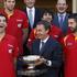 Zapatero sprejem Španija španska košarkarska reprezentanca