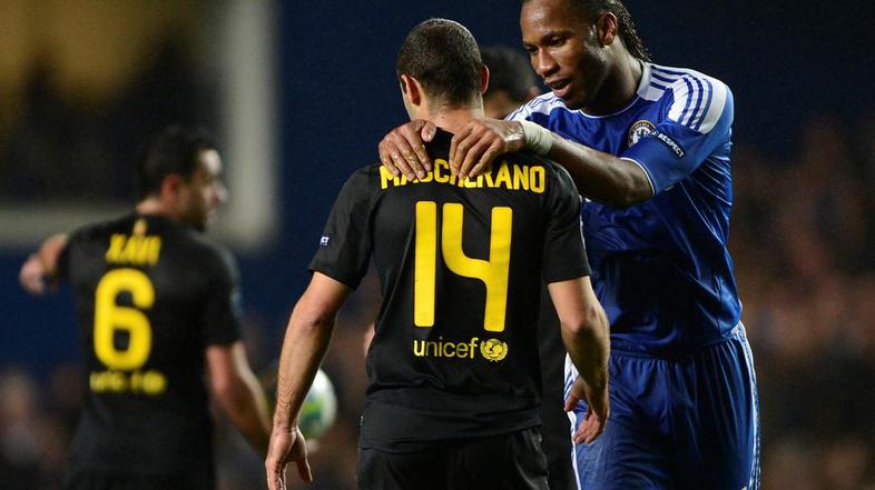 Mascherano Drogba Chelsea Barcelona Liga prvakov polfinale prva tekma Stamford B