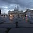 razno 11.03.13. trg svetega petra, vatikan, People are seen as clouds hang over 