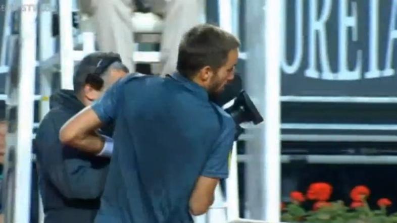 Troicki Gulbis masters Rim snemalec kamera