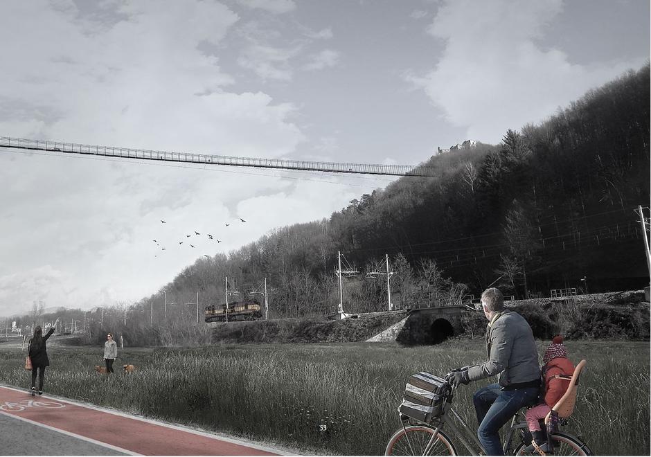 vizualizacija viseči most Celje | Avtor: MOC