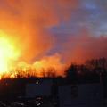 Na obrobju Uljanovska je videti velik ogenj in gost dim. (Foto: en.rian.ru)
