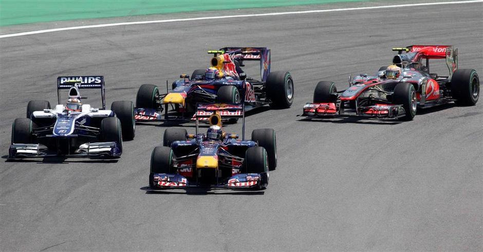 Vettel, Hulkenberg, Webber, Hamilton | Avtor: Žurnal24 main
