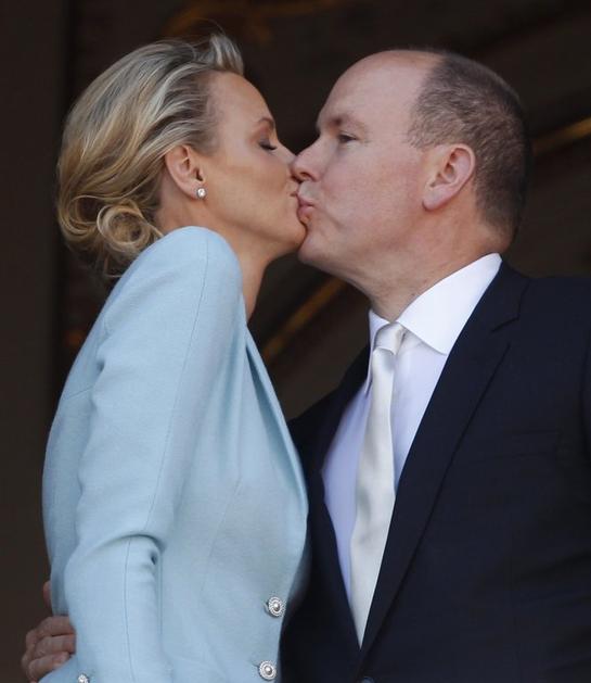 Albert, Charlene Wittstock, poroka, poljub, Monako
