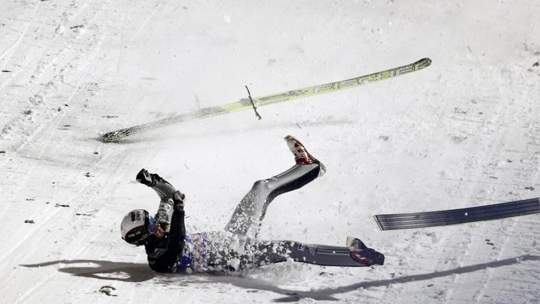 lukaš hlava padec Bischofshofen  