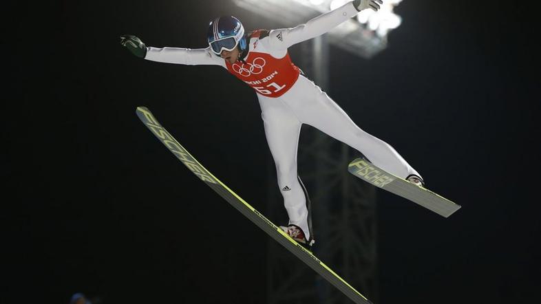Kranjec Soči 2014 olimpijske igre smučarski skoki trening