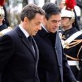 Nicolas Sarkozy in novi-stari francoski premier Francois Fillon. (Foto: Reuters)