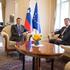 Predsednik republike Borut Pahor in predsednik vlade v odstopu Miro Cerar