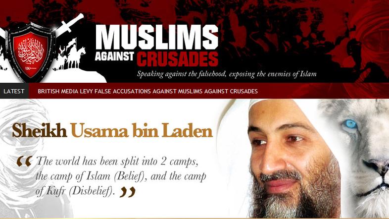 Spletna stran organizacije postreže z zanimivo ikonografijo. (Foto: muslimsagain
