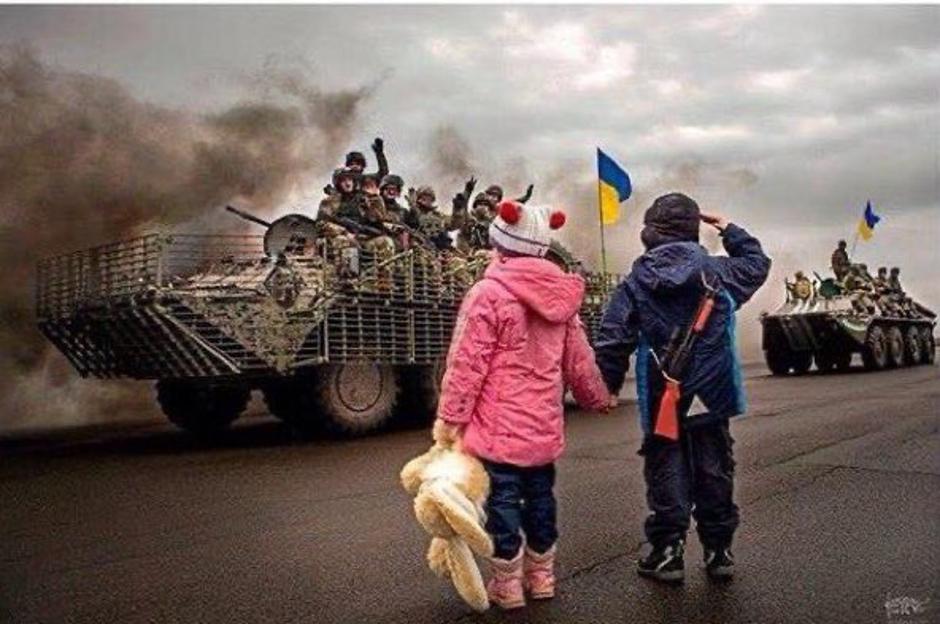Fotografija ukrajinskih otrok leta 2016 | Avtor: Reševalni pas/Twitter