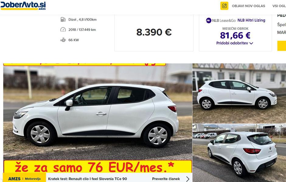 Ponudba rabljenih avtomobilov na spletni strani DoberAvto.si | Avtor: Doberavto