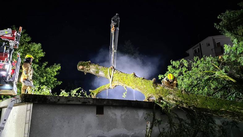 Kranj, neurje, 18.8.2022