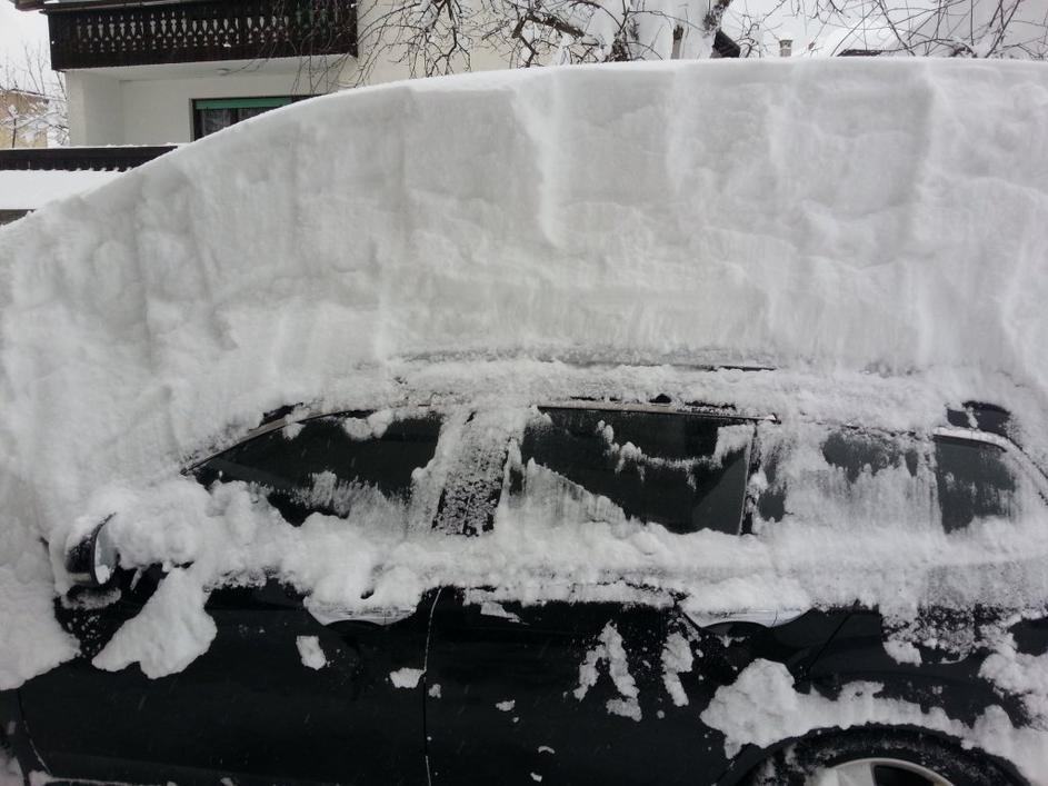 Sneg v Kranjski Gori