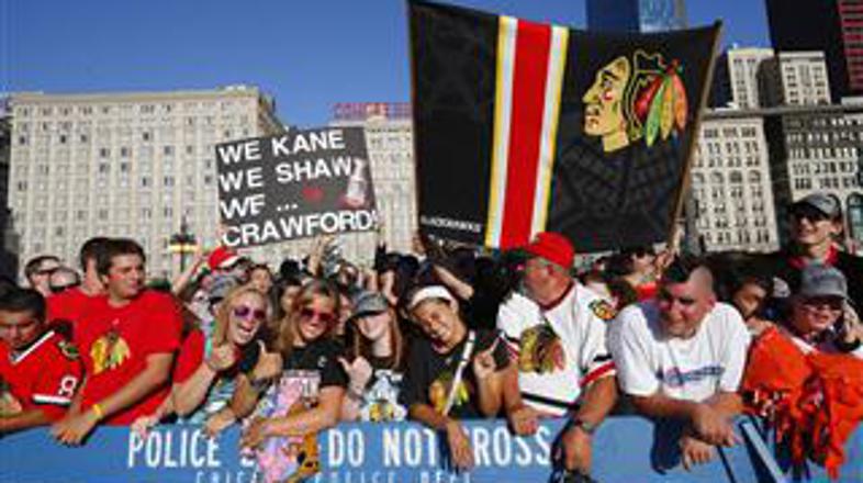 Chicago Blackhawks naslov prvaka parada mesto