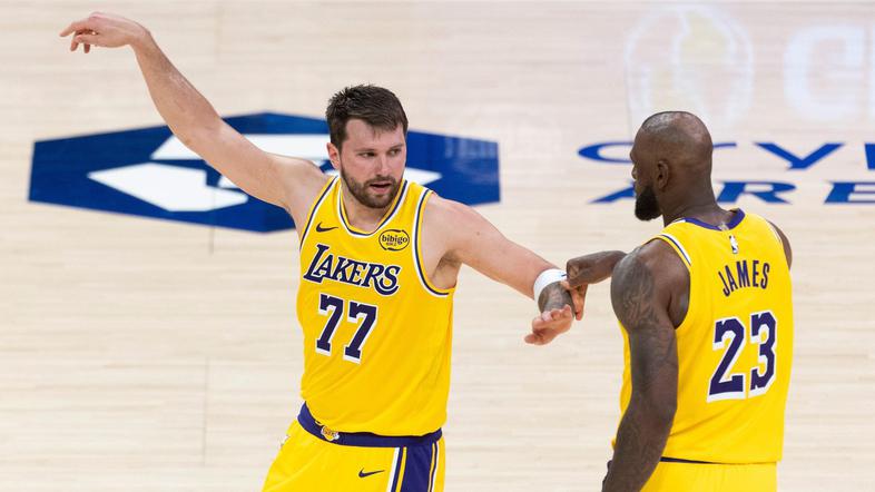 Luka Dončić in LeBron James