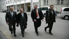 Moravški župan Martin Rebolj (SD) (drugi iz leve) volitve pričakuje v dveh mesec