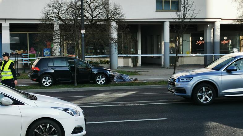 nesreča na Tržaški cesti v Ljubljani