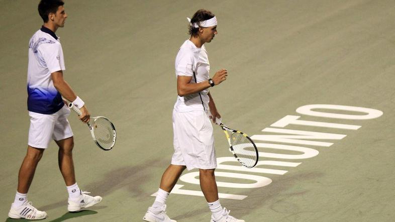 Djokovića in Nadala v Torontu sedaj čakajo dvoboji med posamezniki. (Foto: Reute