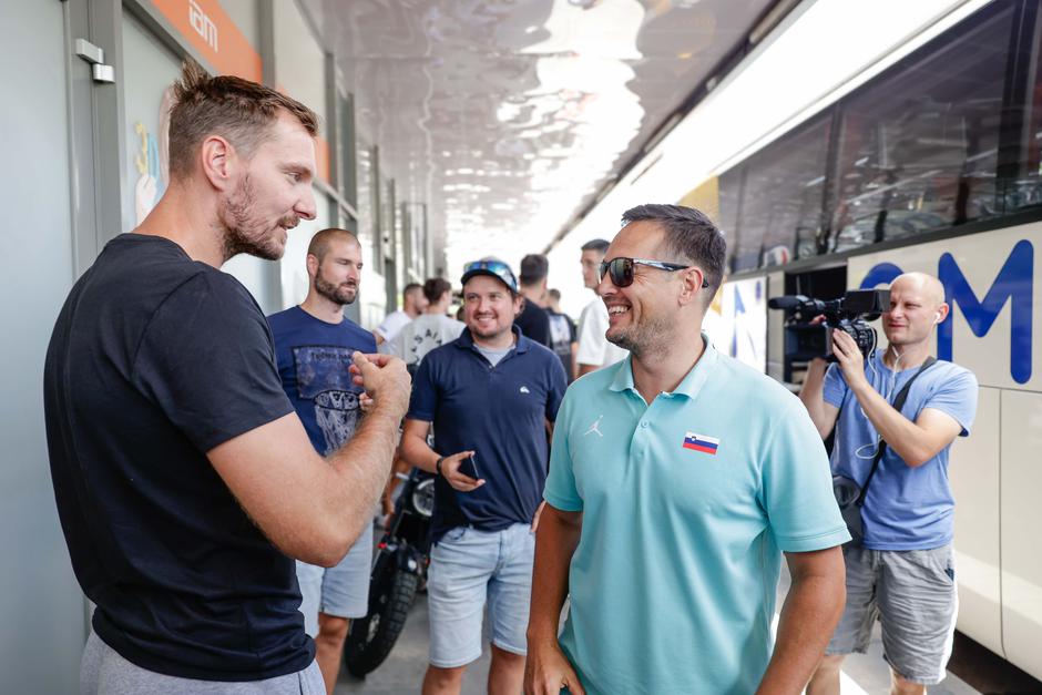 medijski termin moške košarkarske reprezentance KZS, Zoran Dragić, Aleksandar Sekulić | Avtor: Saša Despot