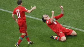 Dvakrat je korejskega vratarja Rija premagal Tiago, po enkrat pa so za Portugals