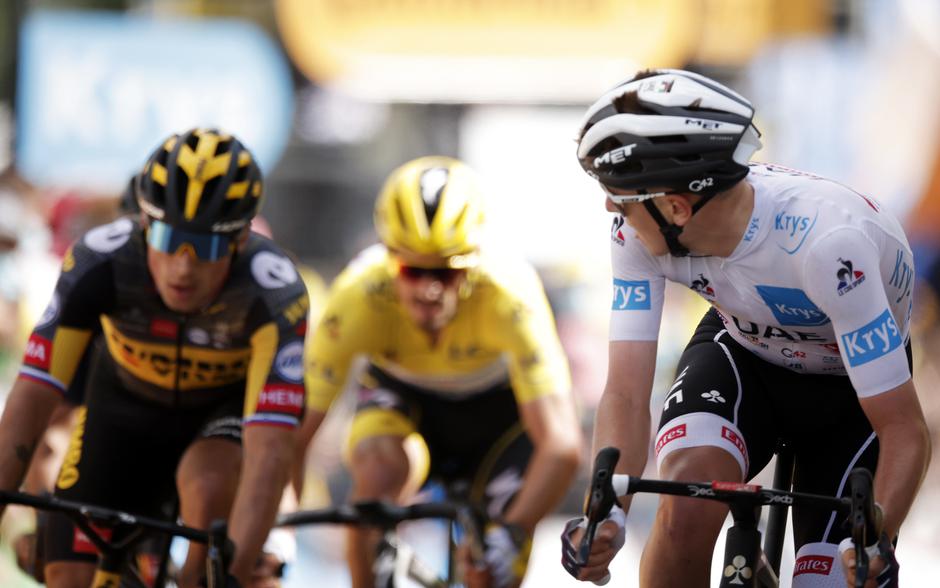 Tadej Pogačar in Primož Roglič | Avtor: Epa