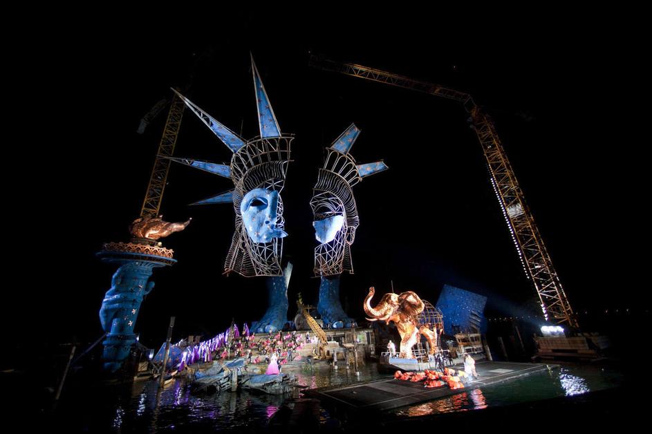 jezero Constance, Bregenz, opera na vodi, Aida