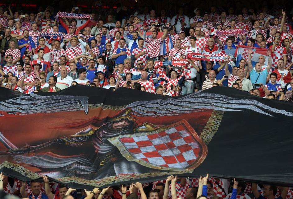 Hrvaška navijači Turčija Euro 2016