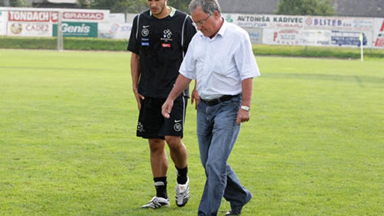 Dr. Vasja Kruh s slovenskim reprezentantom Zlatanom Ljubijankičem