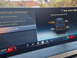 Opozorilo na tlak v pnevmatiki