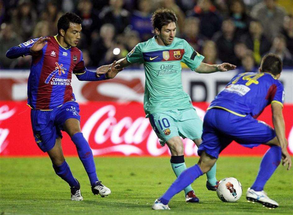 Messi Cabral Torres Levante Barcelona Liga BBVA Španija liga prvenstvo