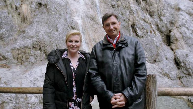Kolinda Grabar Kitarović in Borut Pahor