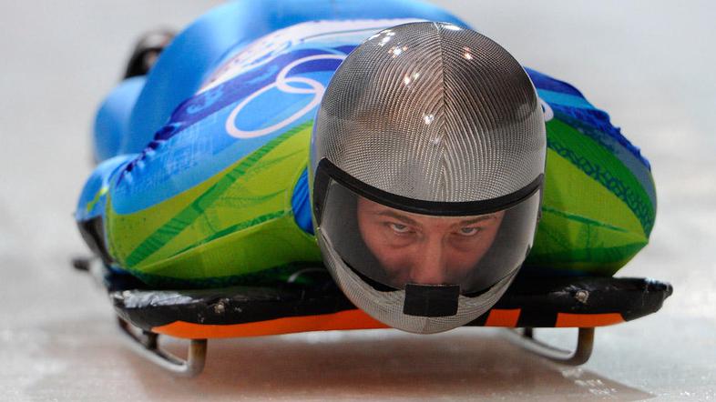 Anže Šetina je imel v prvi vožnji nekaj težav s svojo opremo. (Foto: EPA)