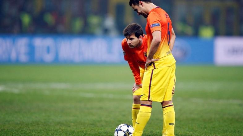 Xavi Messi AC Milan Barcelona Liga prvakov osmina finala