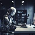 umetna inteligenca robot za računalnikom