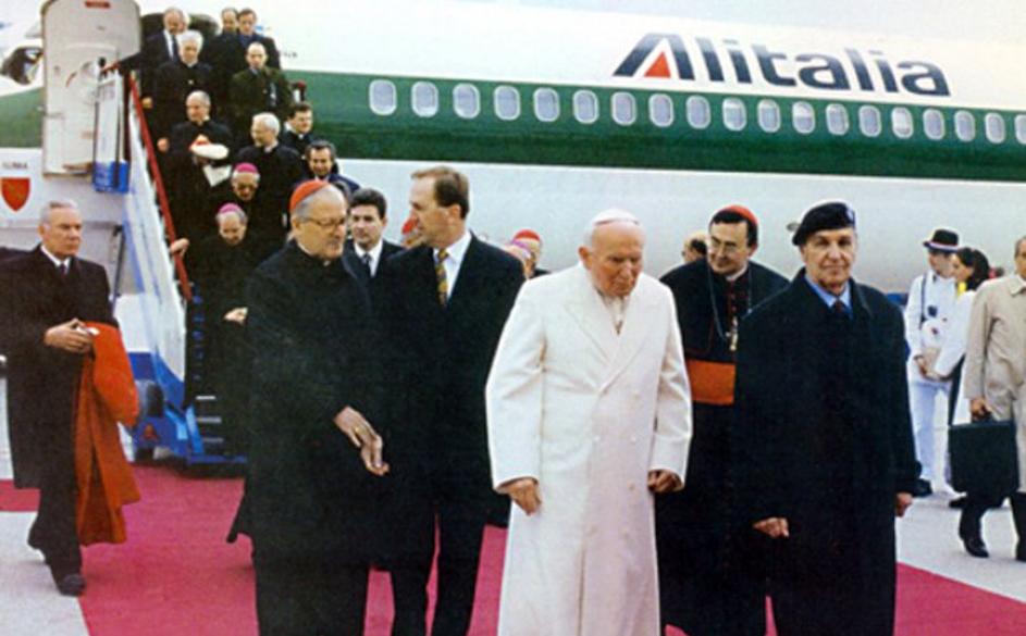 Papež Janez Pavel II v Sarajevu leta 1997