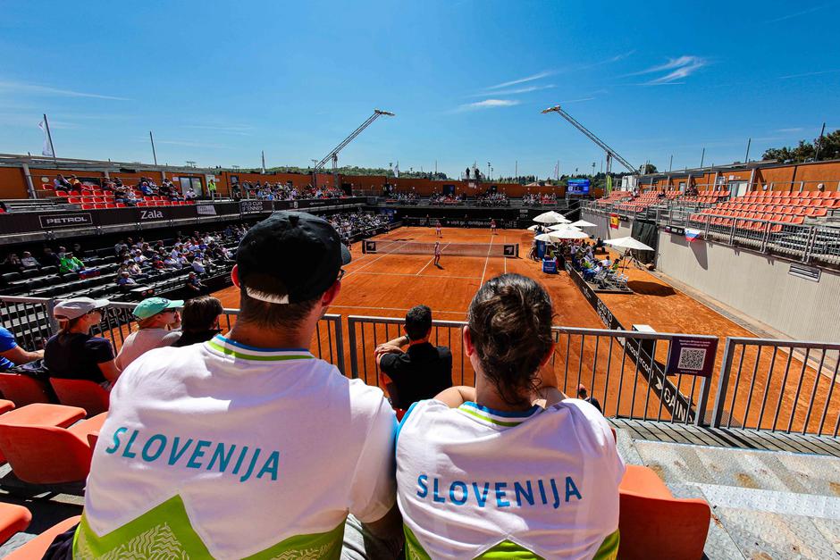 tenis Slovenija - Španija, turnir Billie Jean King | Avtor: Saša Despot