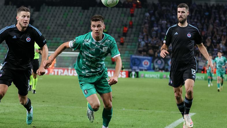 nogomet Olimpija Ljubljana - Slovan Bratislava