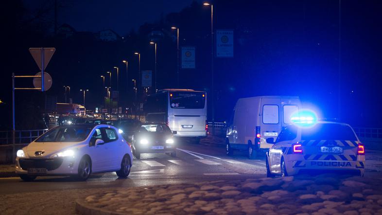 Jutranja prometna konica v Kranju