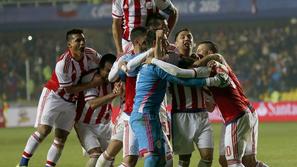 Veselje paragvajskih igralcev, Copa America