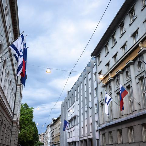 izraelska zastava Ljubljana