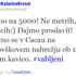 Vabilo Katarine Kresal na Twitterju.