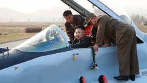 Kim Džong Un in letalo