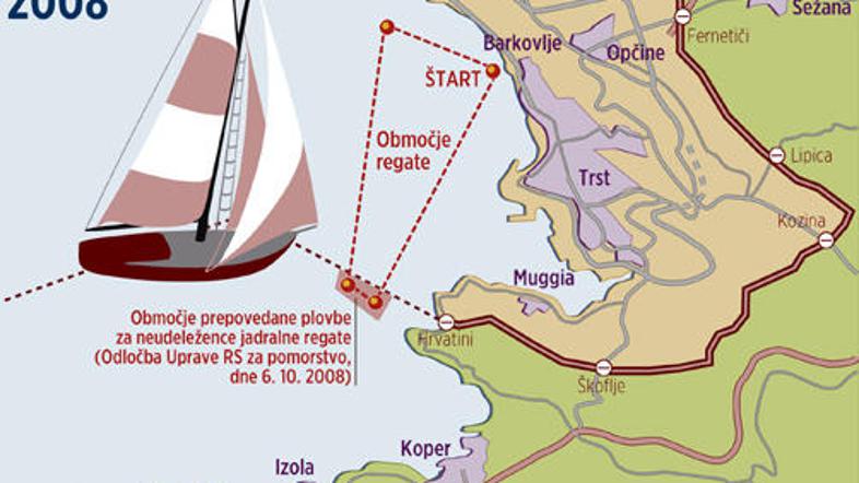 Tradicionalna 40. jadralna regata Barcolana se bo začela v nedeljo ob desetih in