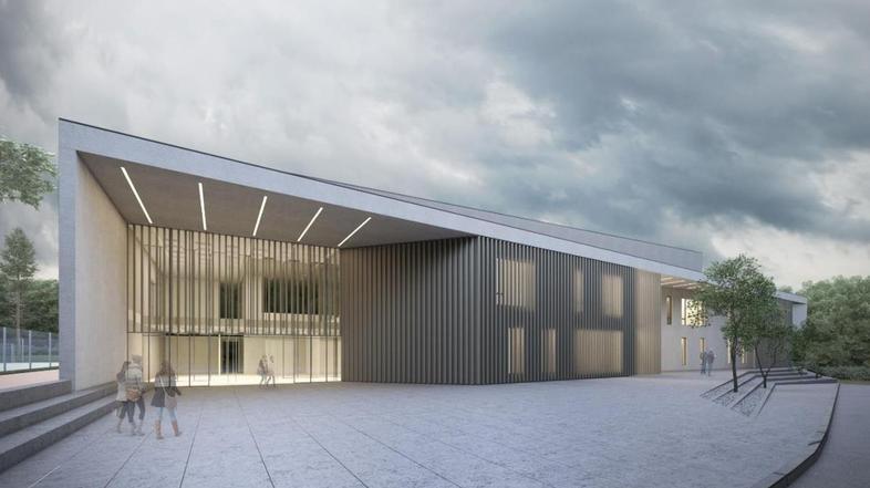 Preddvor, dvorana in prizidek