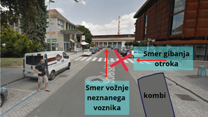 nesreča pred Globusom Kranj