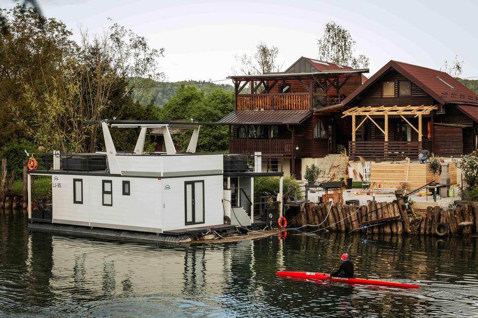 plavajoče hiške na Ljubljanici