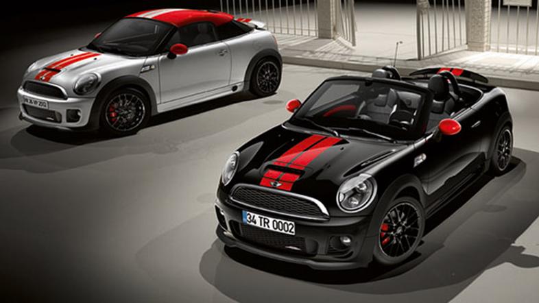 Mini coupe in roadster