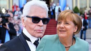 Karl Lagerfeld, Angela Merkel
