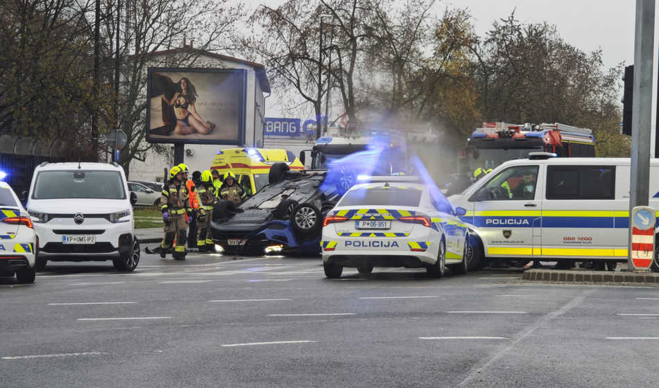 Divji beg pred policijo se ni najbolje končal