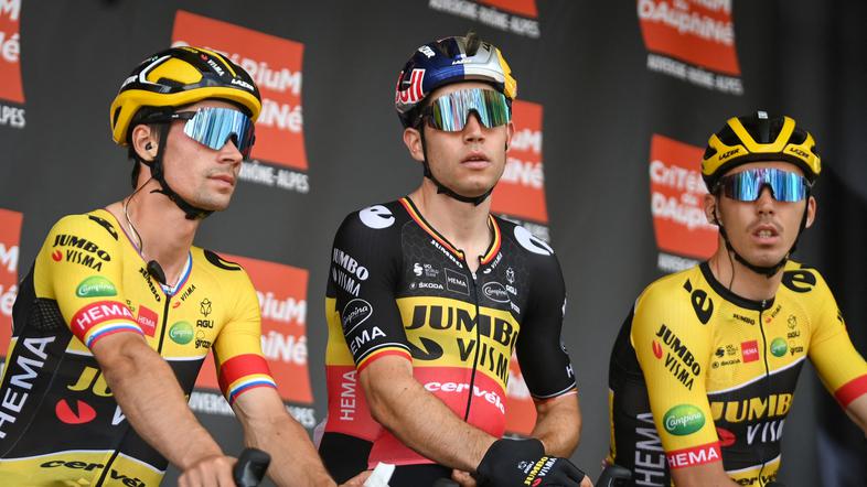 Primož Roglič Christophe Laporte Wout van Aert